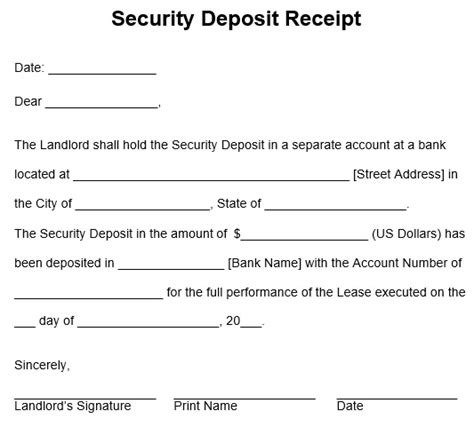 25+ Free Deposit Receipt Templates for (Cash, Security, Installment etc ...