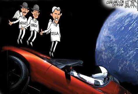 Elon Musk's giant leap for mankind and carkind: Darcy cartoon - cleveland.com