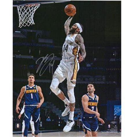 Brandon Ingram New Orleans Pelicans Autographed x Dunk in White Jersey ...