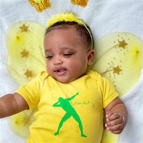 Five Adorable Photos of Usain Bolt's Daughter Olympia to Brighten Up Your Day | BellaNaija