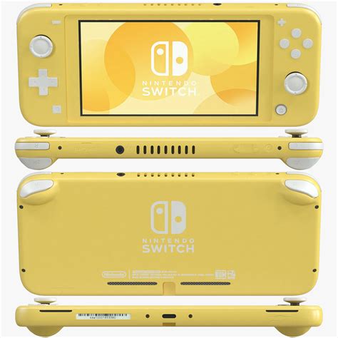 Nintendo Switch Lite - Yellow 3D model | CGTrader