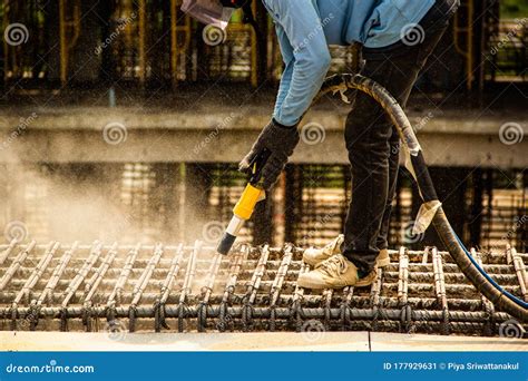 Sandblasting Washing Concrete Stock Image - Image of metal, washing ...