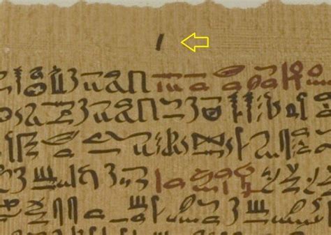 An example of pagination in Ebers Medical papyrus. After Ebers, Papyrus... | Download Scientific ...