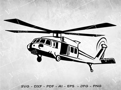 Black hawk helicopter SVG, Helicopter SVG, Army Military SVG