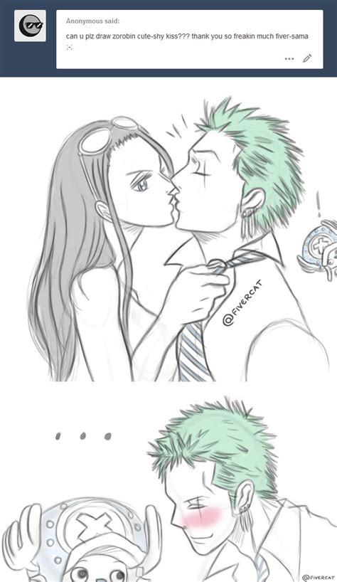 Zorobin kiss - Ask Fiver by Fivercat | One piece comic, One piece anime ...