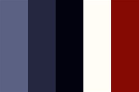 Red and Black and Blue Color Palette