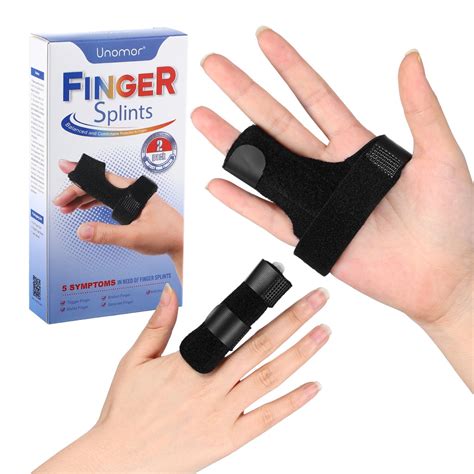 Professional Trigger Finger Splint Ring Pinky Trigger Finger Splints | 6pcs Finger Splints ...