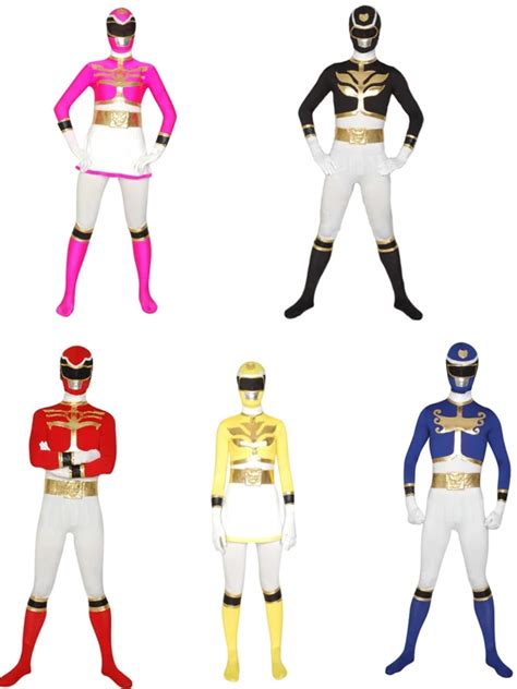 Super Sentai series Tensou Sentai Goseiger Rangers Costumes Ranger Red/Black/Blue/Pink/Yellow ...