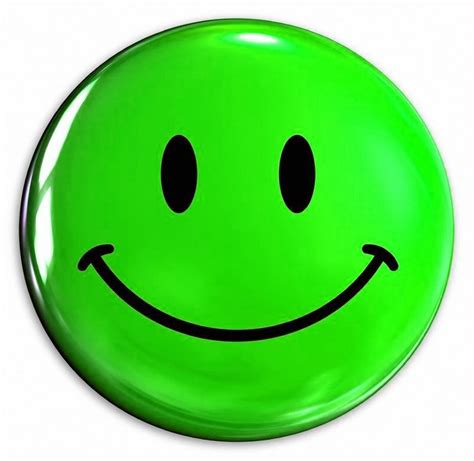 6 Green Smileys with Happy Face | Smiley Symbol