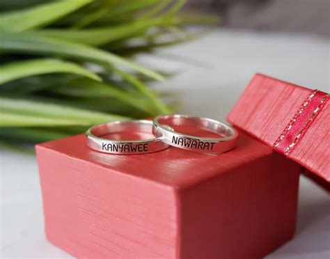 Personalized Promise Ring Love Custom Size Stamped Engraved - Etsy