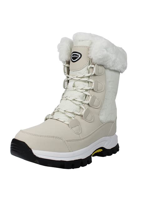 Own Shoe - Winter Warm Snow Boots for Women Comfortable Faux Fur Lined ...