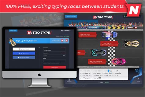 100% FREE! Exciting typing races with friends and classmates make practicing typing your ...