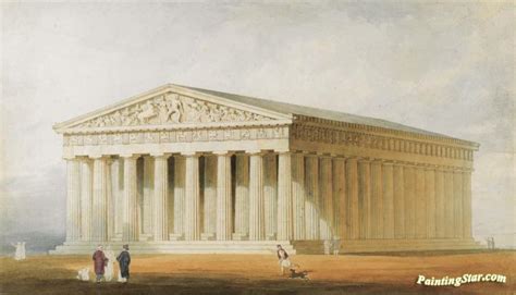 A Reconstruction Of The Parthenon, Athens Artwork By Thomas Allom Oil ...