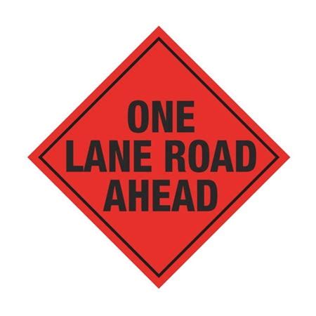 One Lane Road Ahead Sign | Carlton Industries