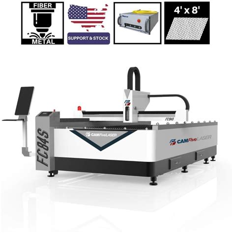 8 x 4 ft 1000W CAMFive Laser Fiber Metal Cutter FC84S Cutting Machine ...