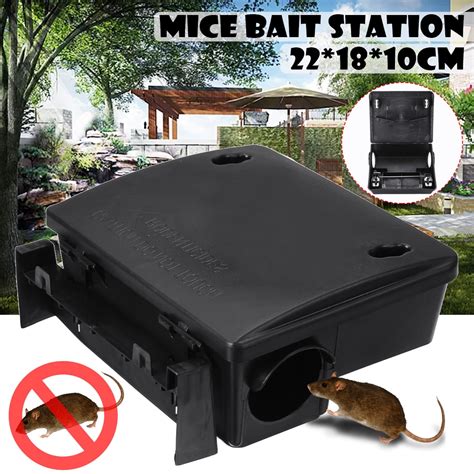 High Sensitive Mouse Trap Box Rat Mice Bait Station Pest Trap Humane ...