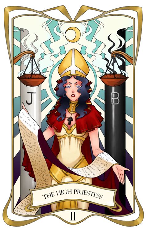 The High Priestess Tarot reading. The second symbolic motif found in ...