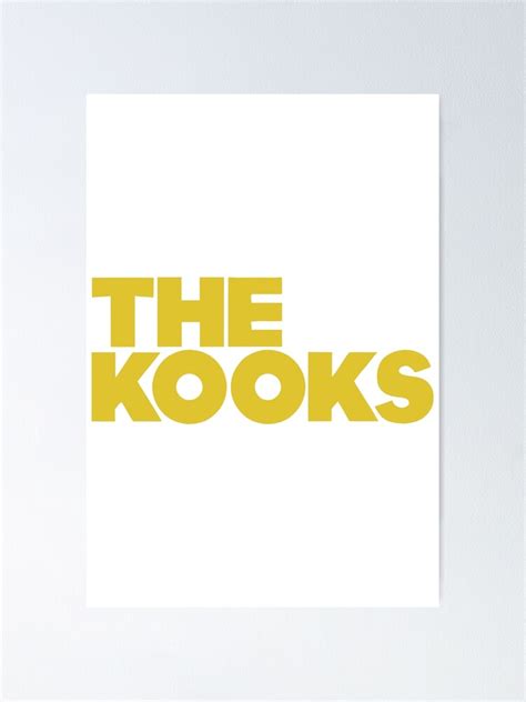 "The Kooks Merch The Kooks Yellow Logo" Poster for Sale by ElbaSoft ...