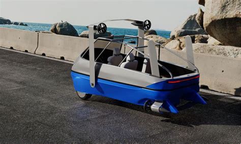 poseidon amhibworks' amphibious electric three-wheeler optimizes efficiency on land and water