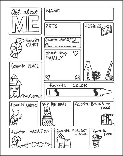 All About Me Worksheets Printables Free | All about me preschool, All ...