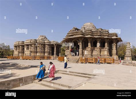 India, Gujarat, Modhera, Surya temple or Sun temple Stock Photo - Alamy