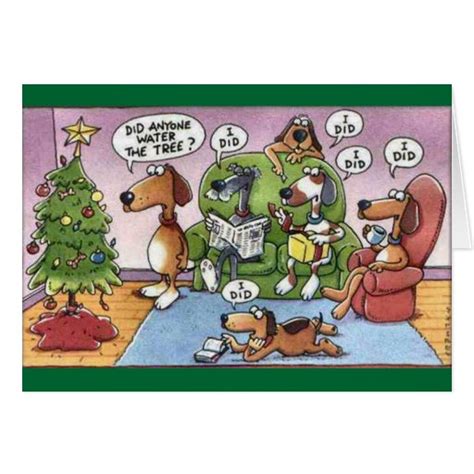 Funny Christmas Dog Card | Zazzle