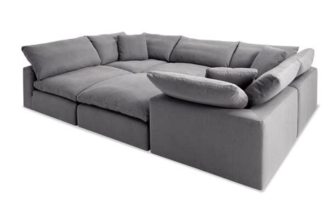 Dream Modular 6 Piece Sectional | Sectional, Grey couches, Living room leather