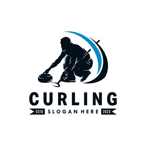 Curling Vector logo design template 36493523 Vector Art at Vecteezy