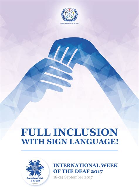 Campaign Materials for International Week of the Deaf 2017 ready for you! - WFD