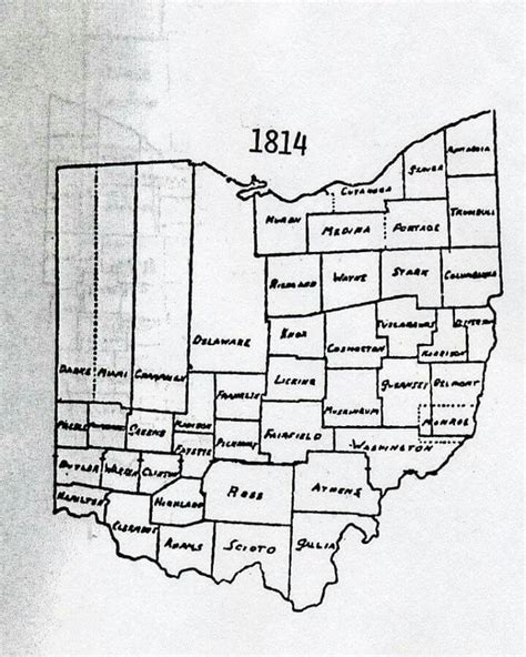 Map of Ohio Counties