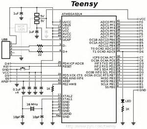 Pro Micro Atmega32u4 Schematic