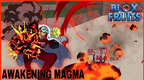 Unlock All Magma Awakening Skill + Showcase In Blox Fruits - YouTube
