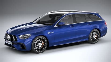 Mercedes E63 Estate AMG 2021 3D model | CGTrader