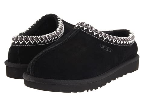 UGG - Tasman (Black) Men's Slippers | Slippers.com - Shop Comfy