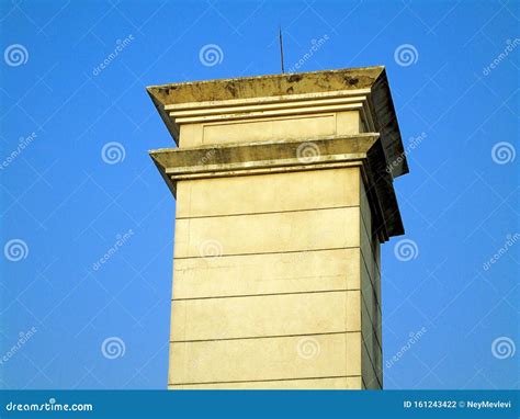 Big Gate of the Housing Entrance Stock Photo - Image of dwelling, lawn: 161243422