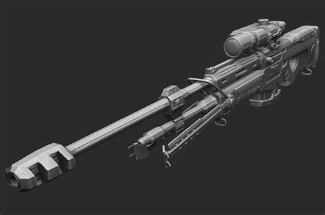 Sniper Rifle Halo 2 STL Digital Model 3D Print Cosplay | Etsy