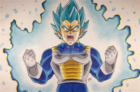 Vegeta Super Saiyan Blue! by MahnsterArt on DeviantArt