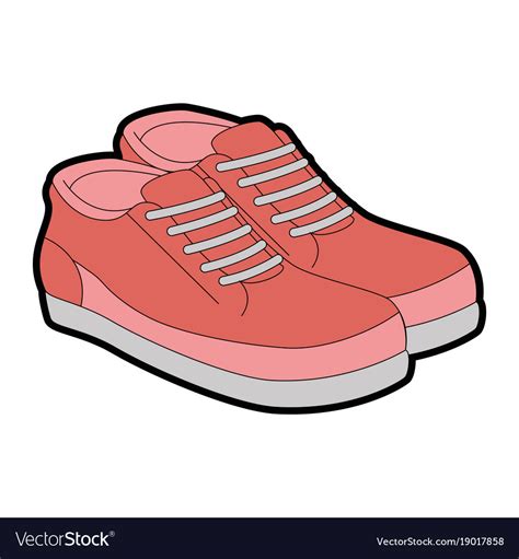 Tennis shoes pair icon Royalty Free Vector Image