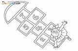 Hopscotch Coloring Pages Printable For Free Download sketch template