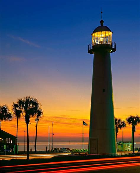 Biloxi lghthouse. Probably the only one in the middle of a highway ...