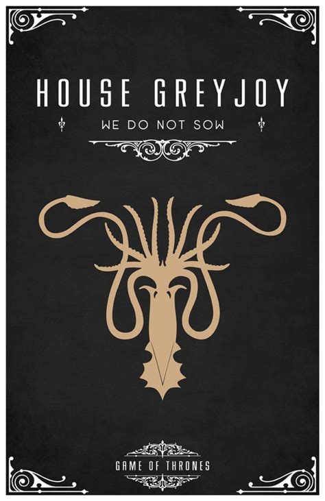 Minimalist "Game of Thrones" House Sigil Posters by Tom Gateley