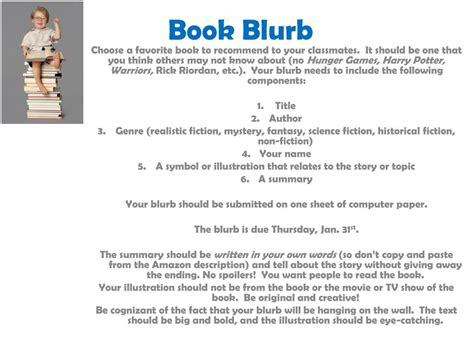 PPT - Book Blurb PowerPoint Presentation, free download - ID:2523181