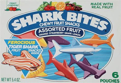 Shark Bite Fruit Snacks Fridge Magnet