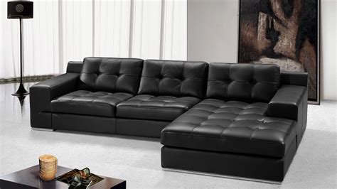 Canapés en Cuir Noir - 1 | Déco