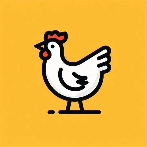 Premium AI Image | chicken icon logo