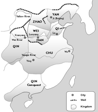 China Warring States Period Map - Corny Doralia