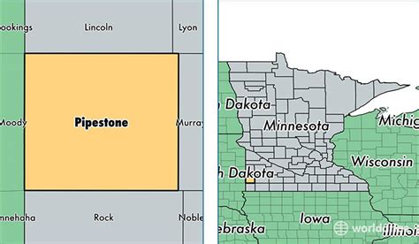 Pipestone County, Minnesota / Map of Pipestone County, MN / Where is Pipestone County?