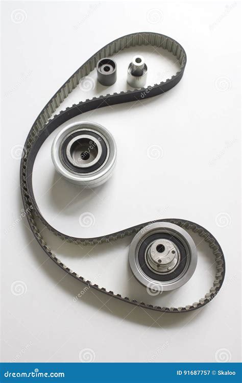 Automotive timing belt kit stock image. Image of tooth - 91687757