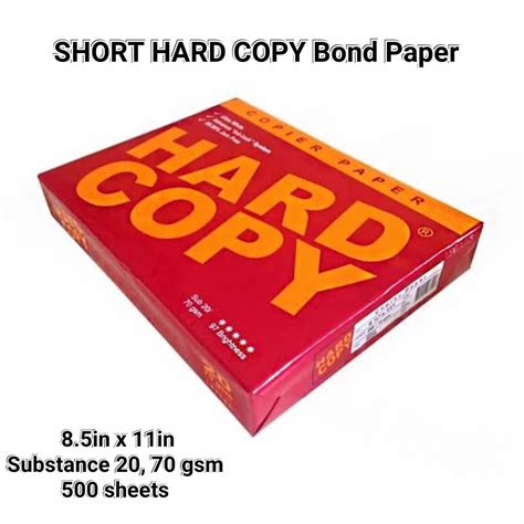 Hard Copy Bond Paper Short | Shopee Philippines