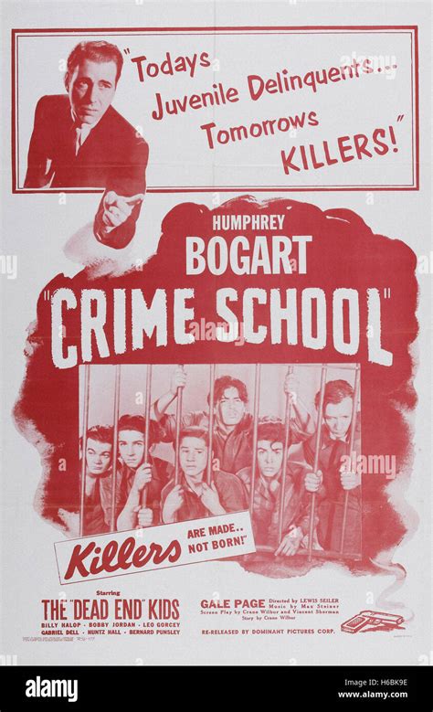 Crime School - Movie Poster Stock Photo - Alamy